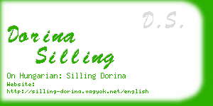 dorina silling business card